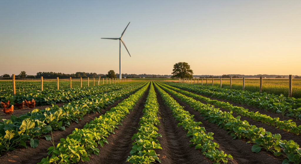 Campo agrícola sostenible