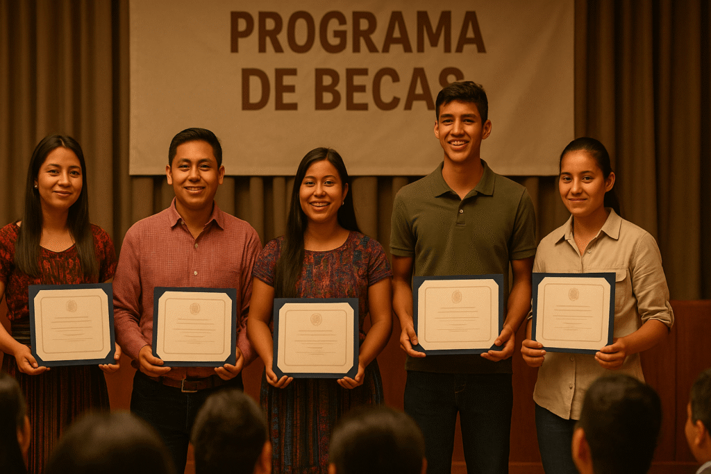 JÓVENES QUE FORMAN PARTE DE UN PROGRAMA DE BECAS
