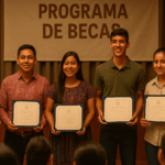 JÓVENES QUE FORMAN PARTE DE UN PROGRAMA DE BECAS